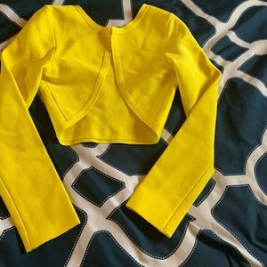 Yellow bandage blazer